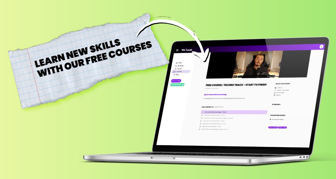 exclusive music production courses available on We-Tweak
